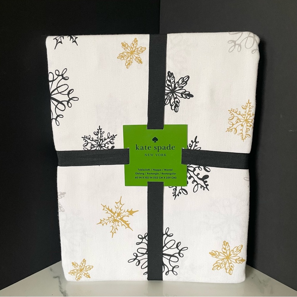 Snowflake Tablecloth 102"x60" by Kate Spade
